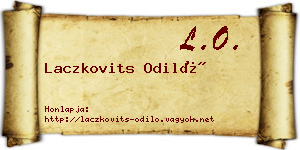 Laczkovits Odiló névjegykártya